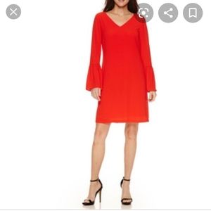 Worthington Cocktail Dress size 8 color red
